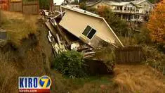 Several Valley View Homes fell down the Wood Creek Ravine